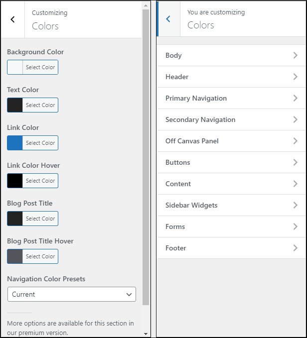 generatepress free vs premium color options compared