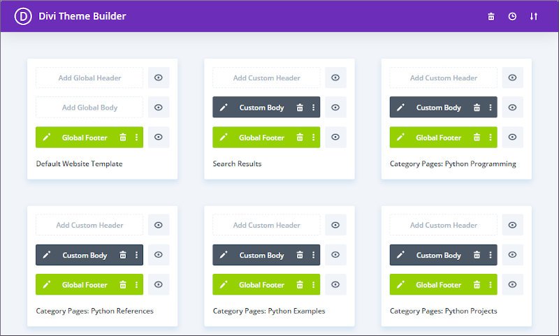 using divi theme builder to create custom pages and posts