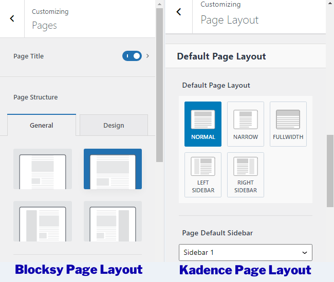 kadence vs blocksy page layouts