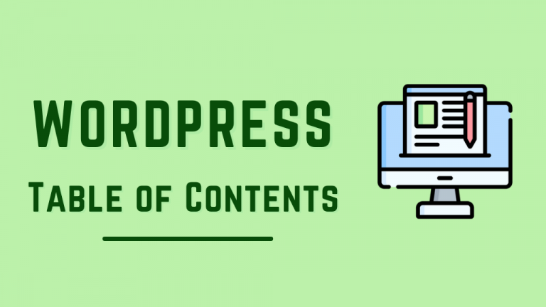 wordpress table of contents