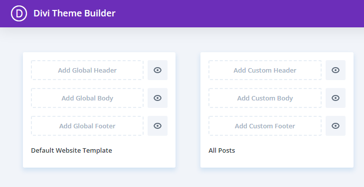 divi custom template for all posts