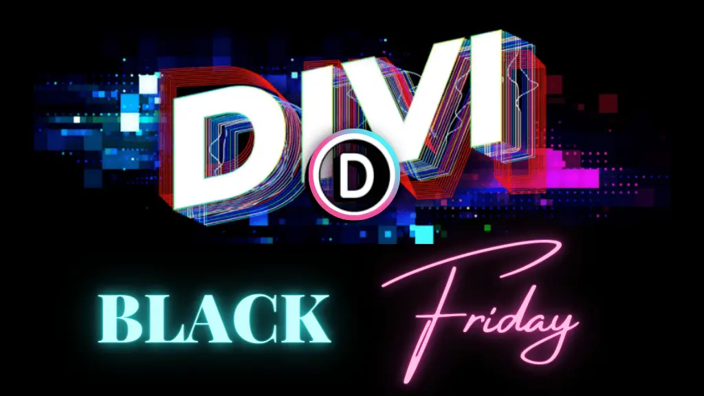 divi black friday sale with 25% discount