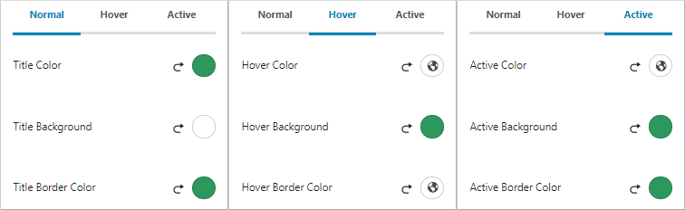 tab title color customization in kadence blocks