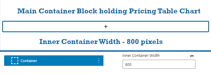 main container block that holds generateblocks pricing table