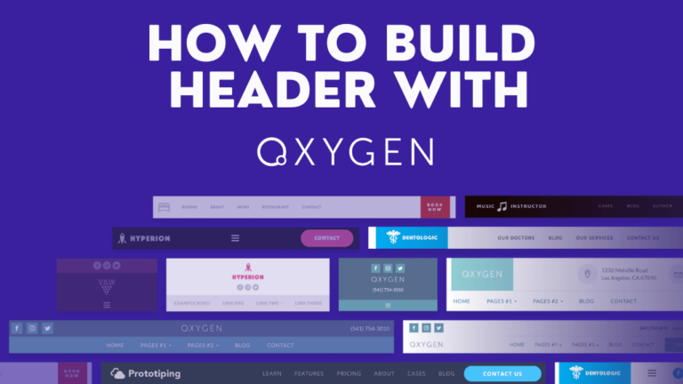 How To Add A Header Template In Oxygen Builder
