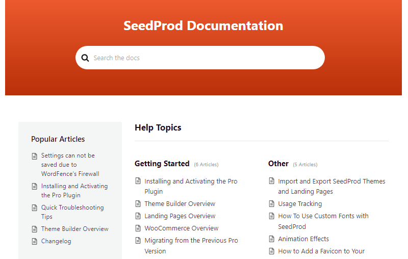 seedprod documentation official