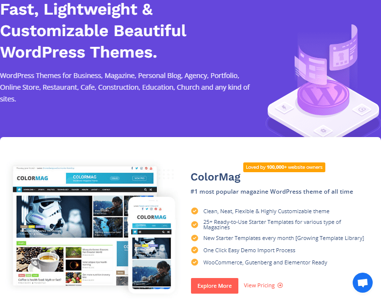 colormag - a free wordpress theme for magazine style blogs