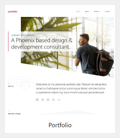 portfolio - a generatepress template to create portfolio sites