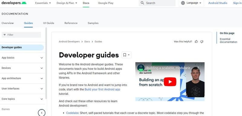 Android Development website