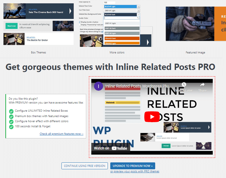 inline posts plugin that automatically comes up with related posts based on categories and tags