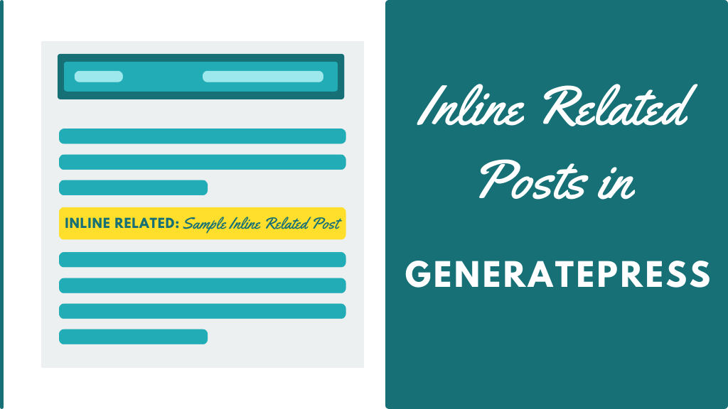 placing inline related posts in generatepress theme website