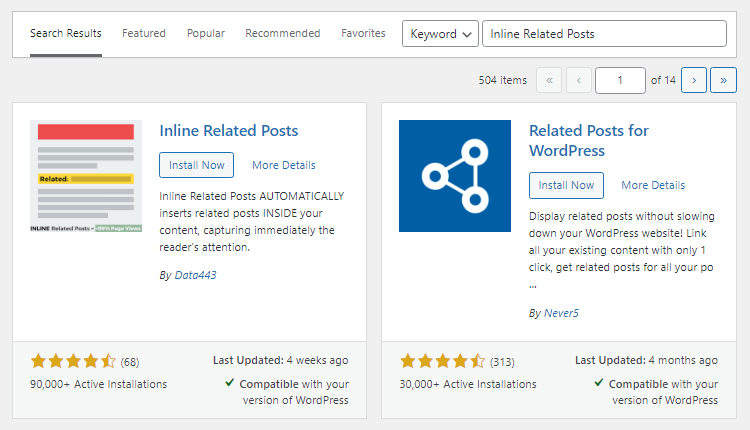 install and activate the inline related posts in generatepress theme