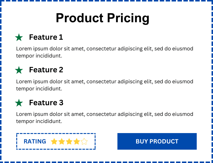 product pricing block from affiliate booster