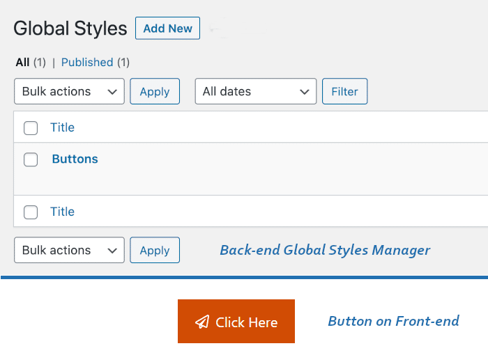 button created and enabled the GenerateBlocks Pro Global Styles feature