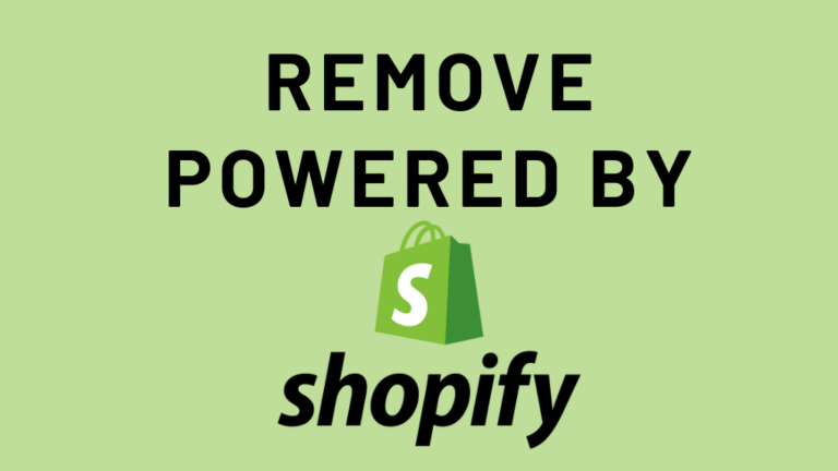 How to Remove Powered by Shopify Step-by-Step Guide Header Image