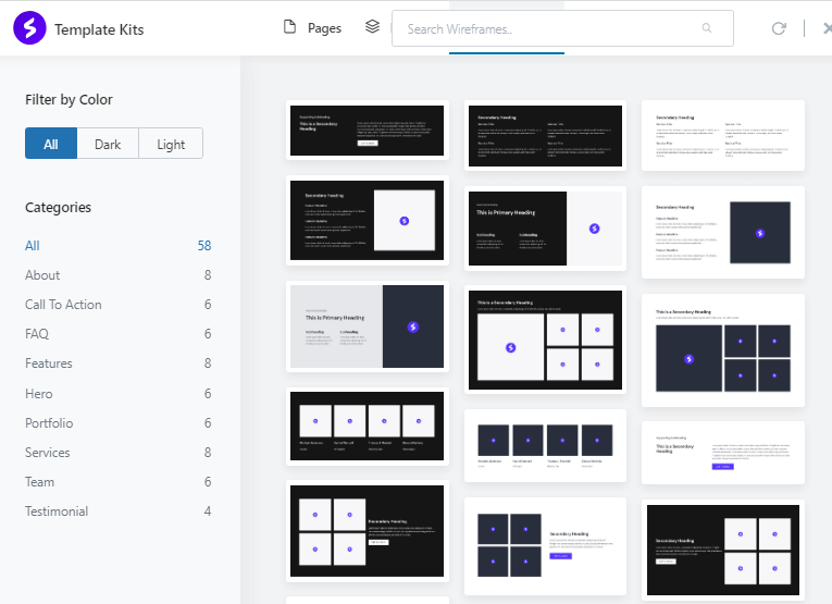 wireframes from spectra plugin
