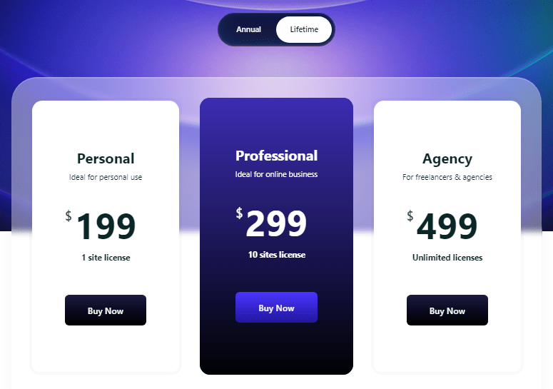 new pricing plan for blocksy theme